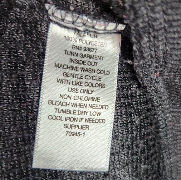 Fluffy Black Pullover Sweatshirt - Picture 9 of 9